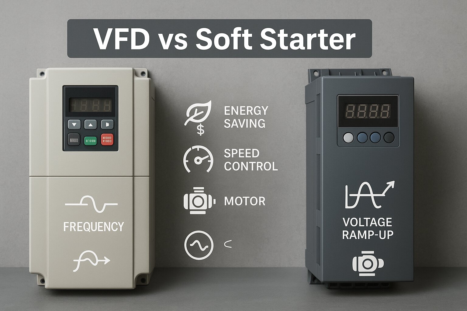 difference between VFD and soft starter