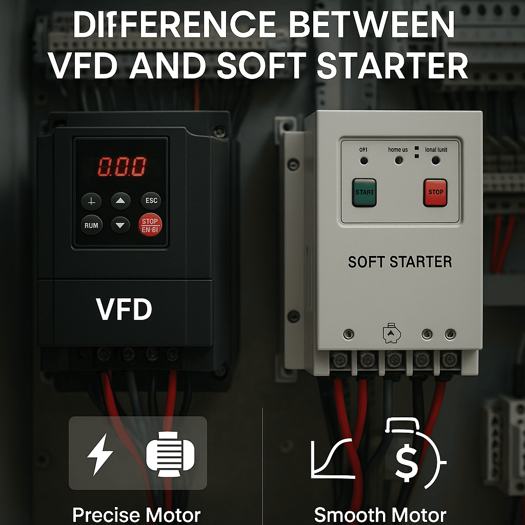 difference between VFD and soft starter