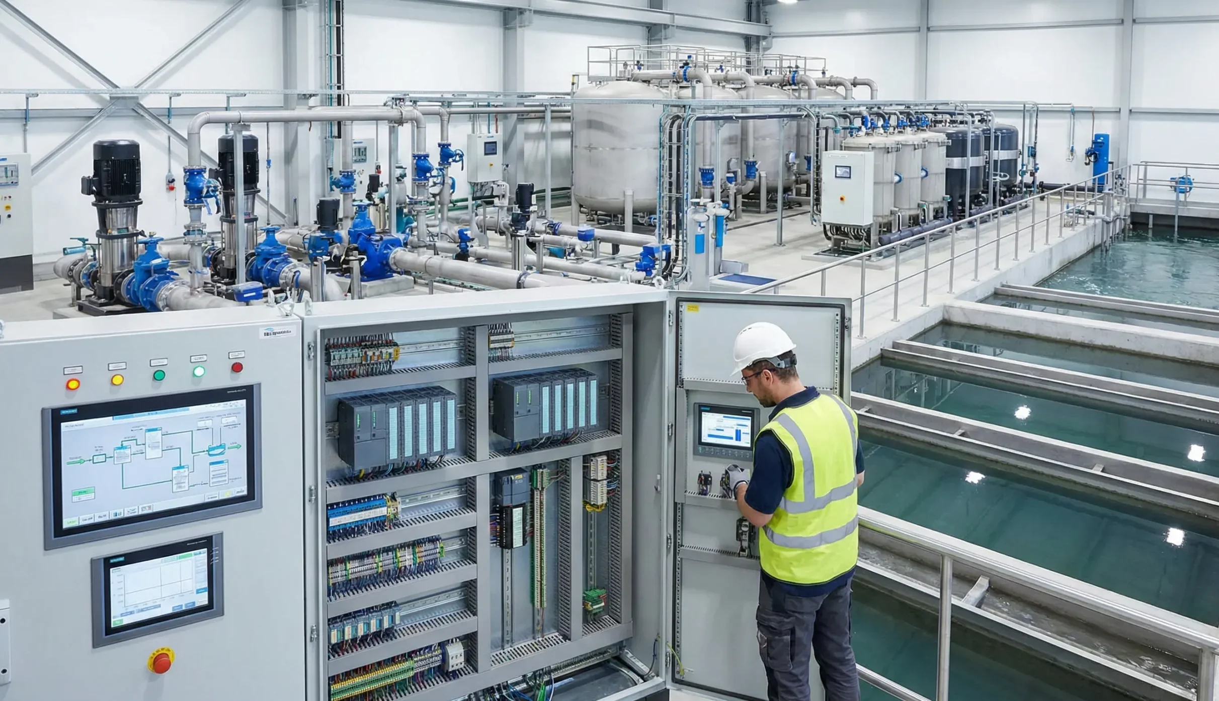 PLC in wastewater treatment